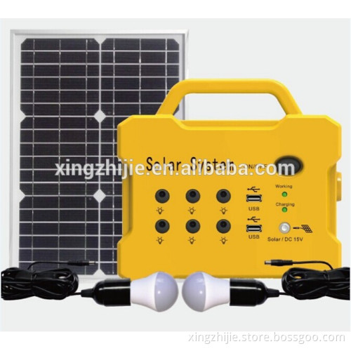 JCNS 2016 Newest Portable Mini Solar Generator 10W 15W 20W Price for fan home lighting phone charging solar kit